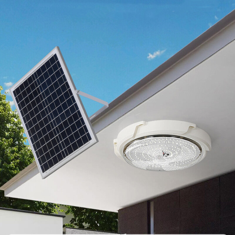 

100/60 Вт LED Солнечная Потолочный светильник Кулон Светильник На открытом воздухе Внутренний Солнечная-Мощность Лампа С