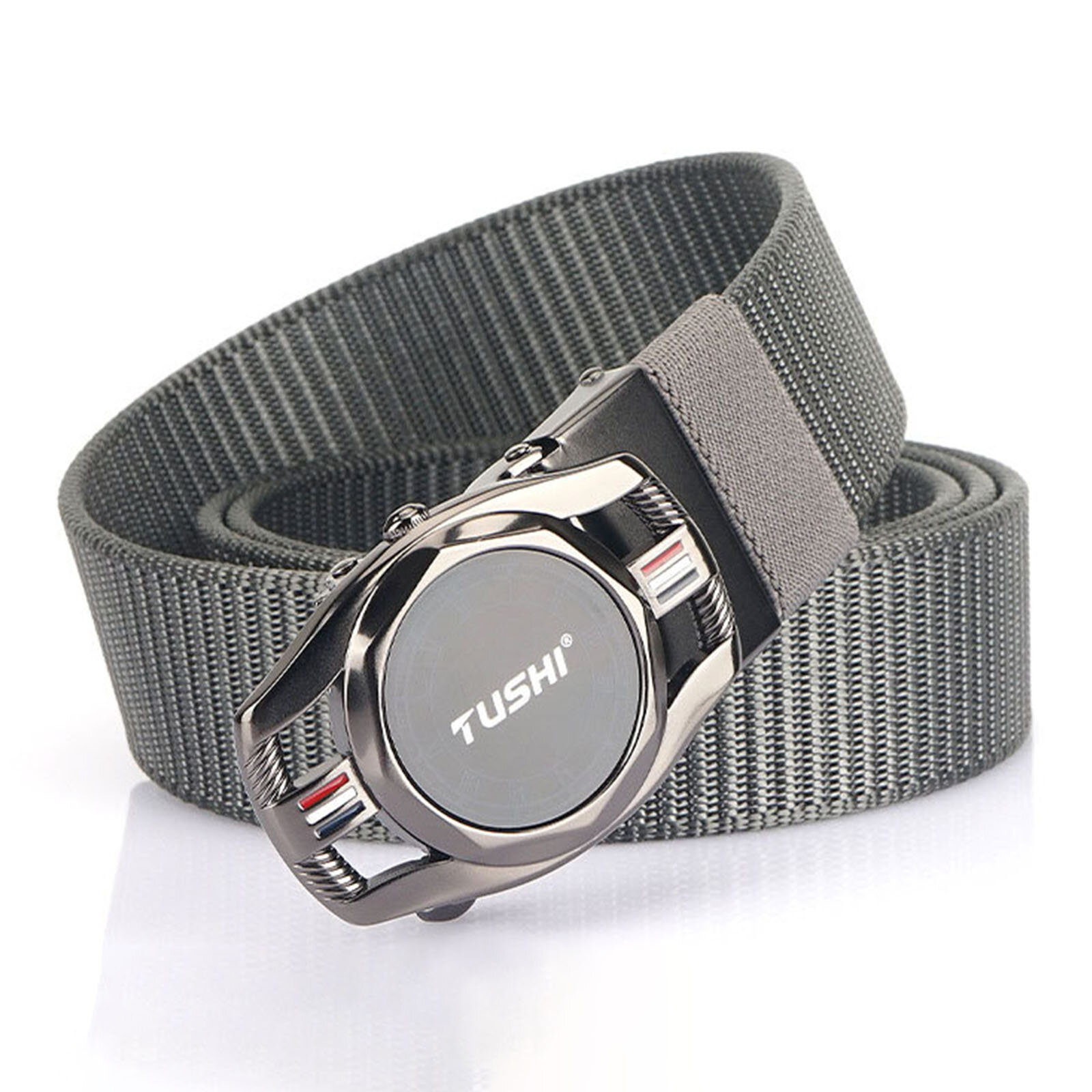 

Jassy 120cm Men's Nylon Braided Casual Alloy Quick Release Buckle Outdoor Tactical Casual Belt Canvas Belt