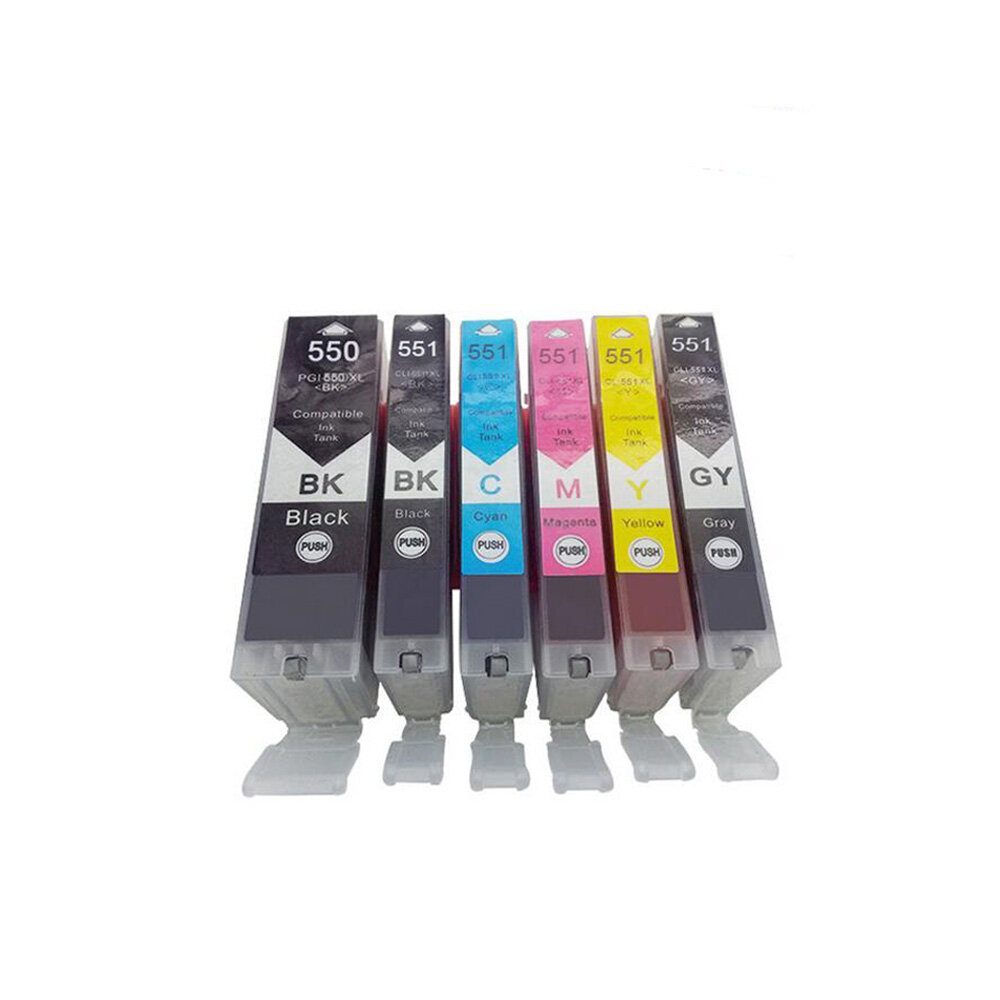 

MengXiang Compatible Canon CLI-551XL Ink Cartridge Replacement for PIXMA MG5450/MG5550/MG5650 Printer