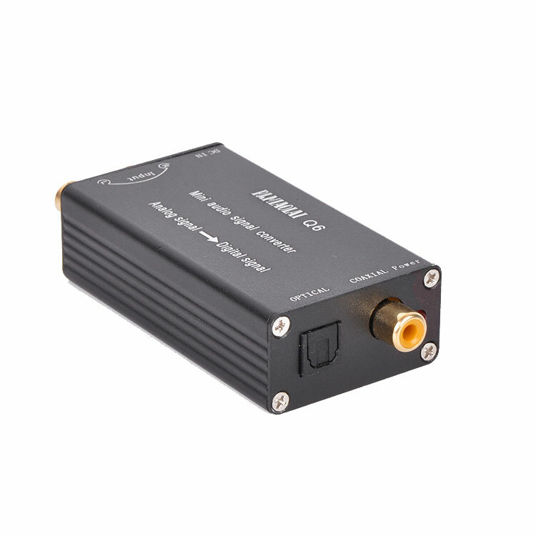 

PJ.MIAOLAI Q6 RCA analog Signal Converter Digital Fiber Coaxial Output Mini Portable DAC