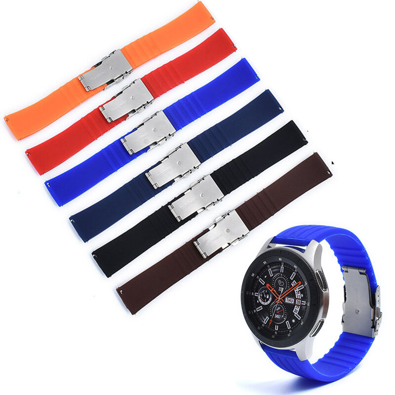 

Многоцветные умные часы Bakeey 20 мм / 22 мм Силиконовый Стандарты Запасной ремешок для умных часов Samsung Huawei Moto