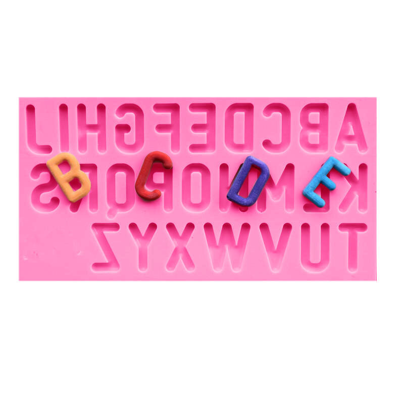 

Пищевой сорт Силиконовый Торт пресс DIY Chocalate Cookies Ice Tray Baking Инструмент Буквы с алфавитом