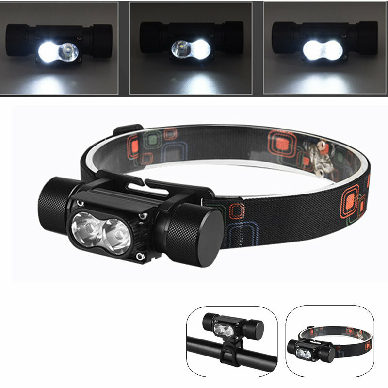 

5 Light Mode Headlamp Portable Bicycle Lights COB LED Head Lamp Flashlight USB Rechargeable Head Torch Head Light