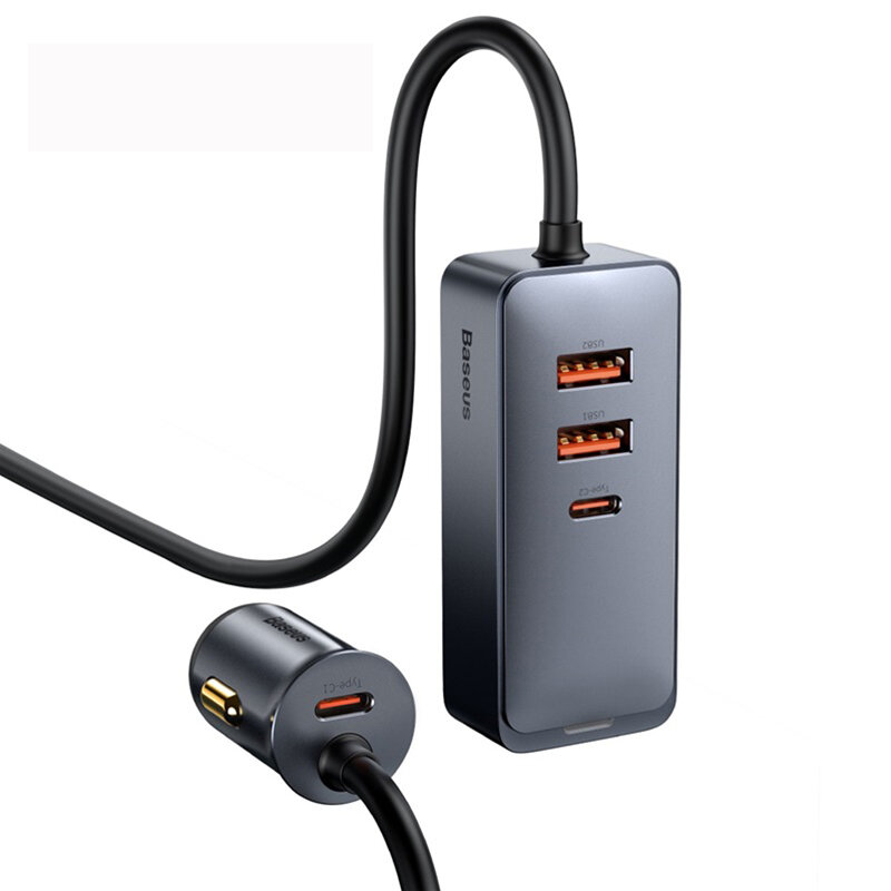 

Базеус 120 Вт зажигалка разъем QC 3.0 PD 3.0 USB автомобильное зарядное устройство PD 20 Вт быстрая зарядка для iPhone а