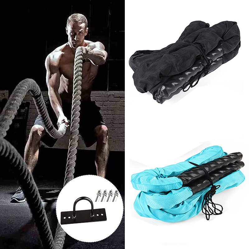 

2.8M/3M Fitness Heavy Jump Rope Weighted Battle Skipping Ropes Strength Power Training Muscle Fitness Tools