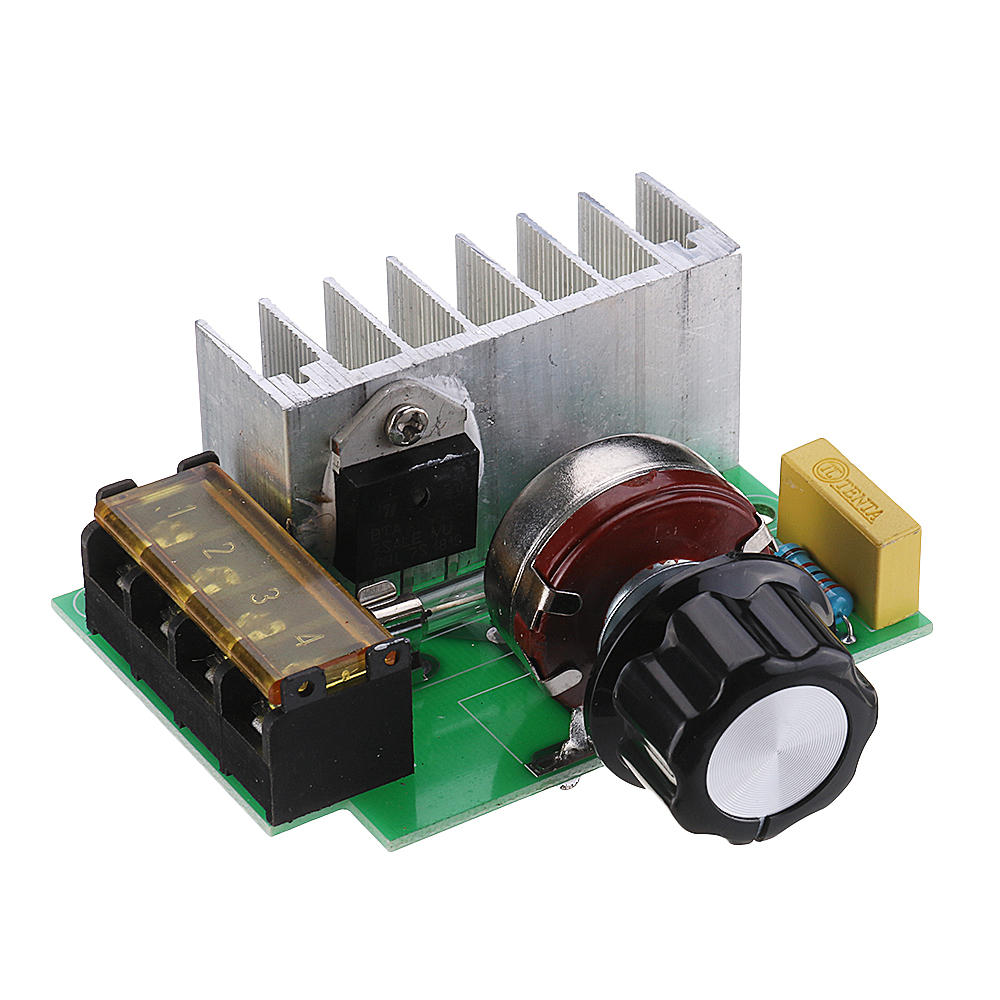 

Высокоэффективный регулятор напряжения SCR 0–220 В переменного тока PWM Мотор Регулятор скорости Двойной конденсатор с р