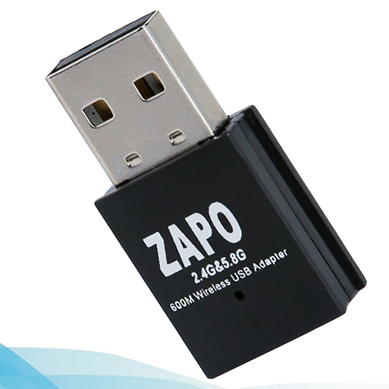 

Zapo W58 Mini 5 ГГц Адаптер Wifi USB 600 Мбит / с Двойной Стандарты Беспроводной адаптер 802.11Ac Сетевая карта Встроенн