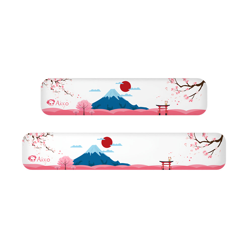 

Akko Mount Fuji Sakura Keyboard Hand Rest Cherry Pink Mouse Wrist Support Palm Rest for 87/108 Keys Keyboard