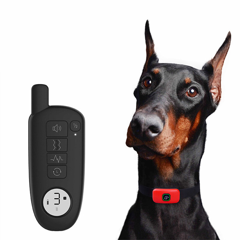 

ПЕДОНО Собака Тренировочный ошейник IPX7 Водонепроницаемы USB аккумулятор 300M Дистанционное Управление Тренировочный ош