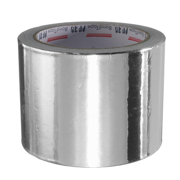 

80 мм Серебряная алюминиевая фольга Клейкая лента для подогрева рулонной ленты 25М