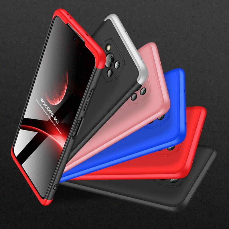 

Bakeey for POCO X3 NFC Case 3 in 1 Detachable Double Dip with Lens Protect Frosted Anti-Fingerprint Shockproof PC Protec