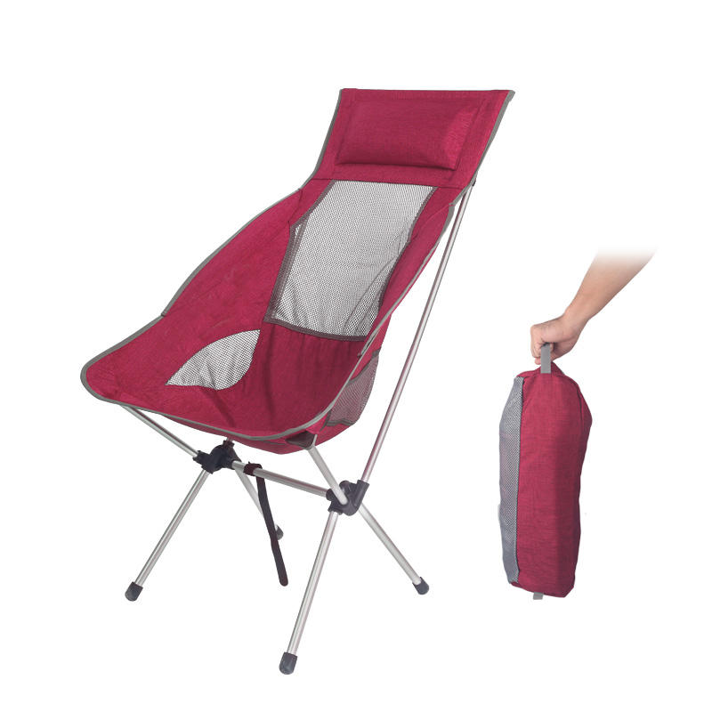 

IPRee® Portable Folding Chair Camping With Pillow Ultralight For Fishing Picnic Max Load 180 kg
