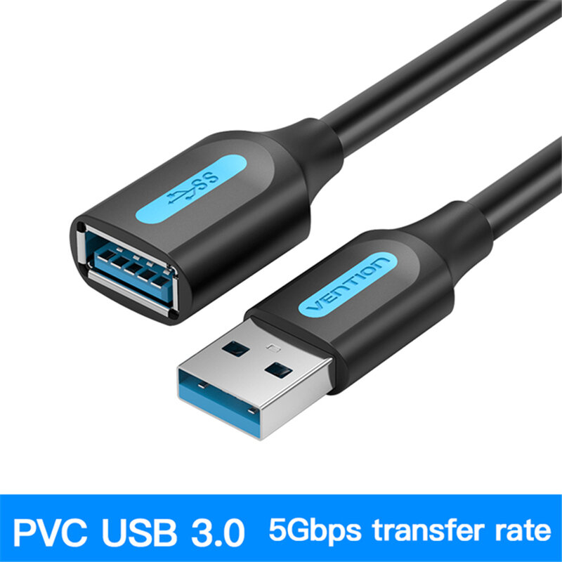 

Vention USB 3.0 Extension Cable USB 3.0 Male to Female Extender Data Cord for PC Smart TV for PS4 SSD