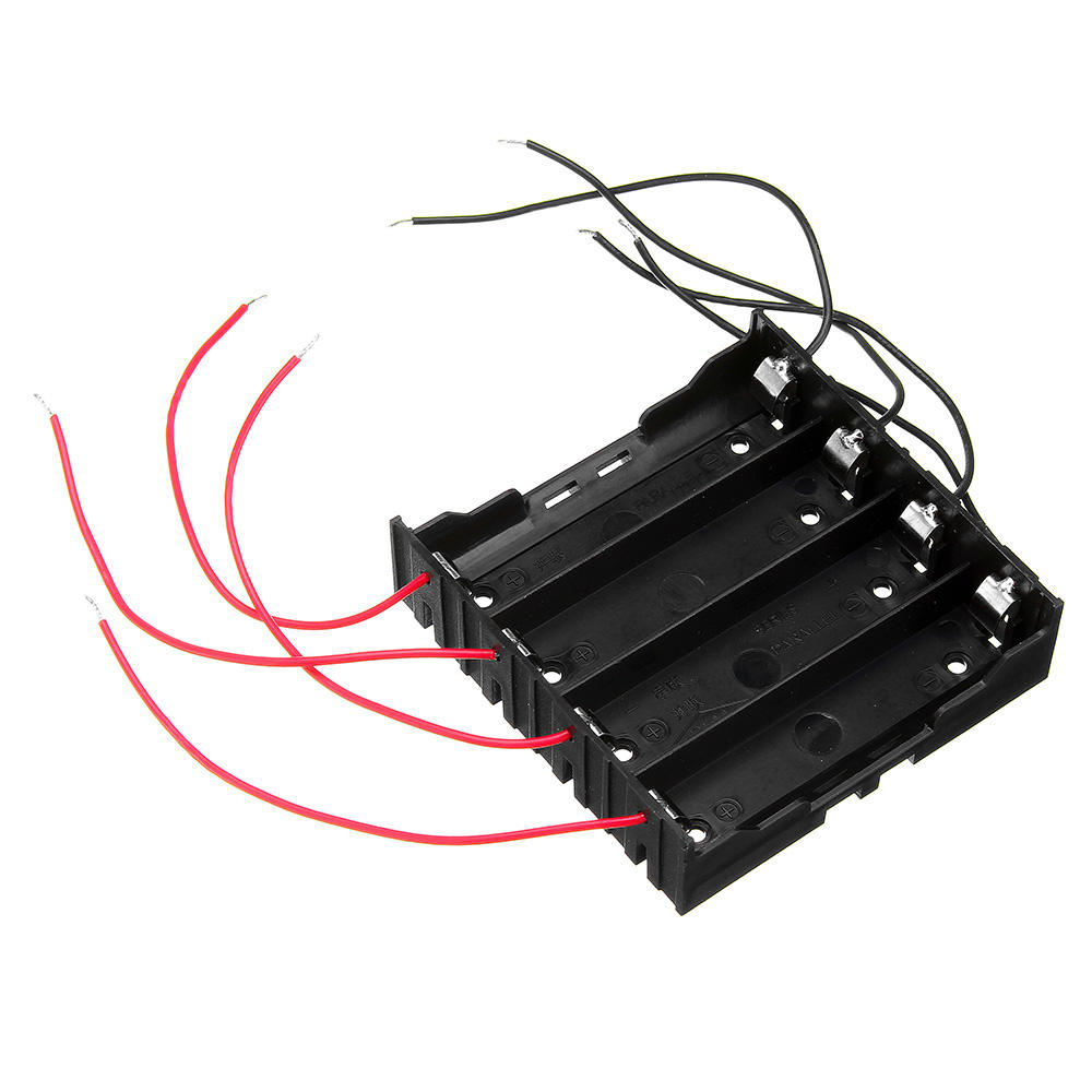 

3pcs DIY 4 Slot 18650 Battery Holder With 8 Leads