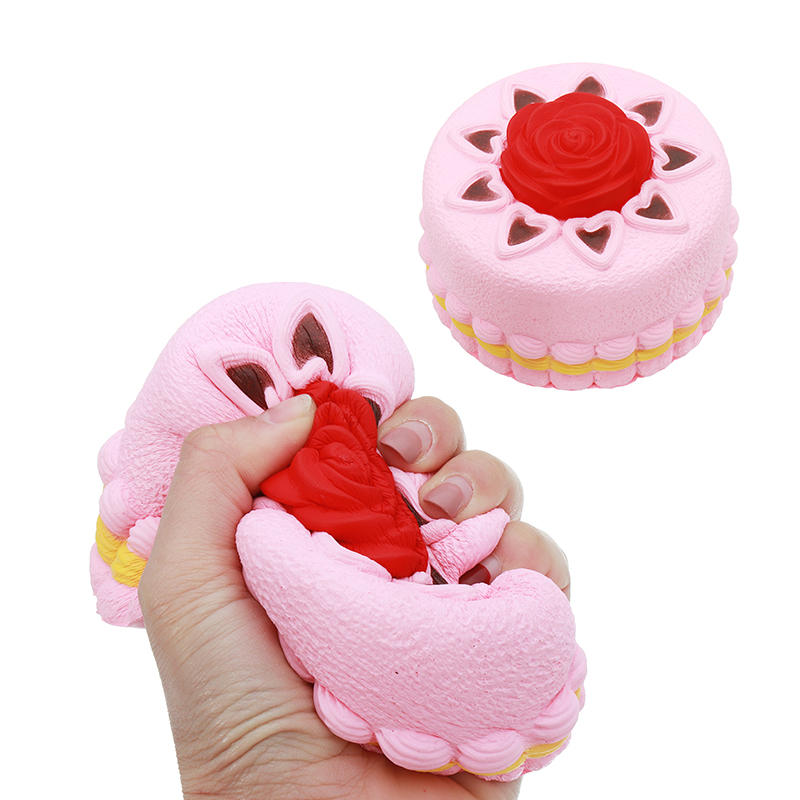 

Squishy Rose Cake 12cm Новинка Stress Squeeze Slow Rising Squeeze Collection Cure Toy Gift