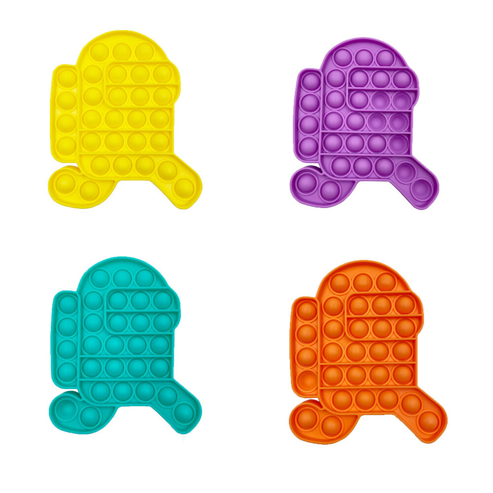 

Новые многоцветные Popits Fidget Push Bubble Sensory Забавное средство для снятия стресса Обучающая головоломка Игрушка-