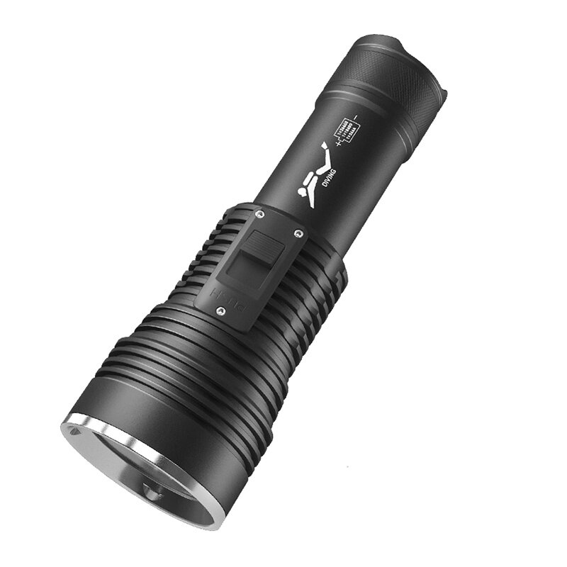 

60W Cool White Dive Light Scuba Diving FlashTorch 1500 Lumens Super Bright IPX8 Waterproof Rechargeable LED Flashlights