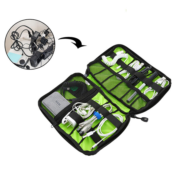 

Honana HN-CB2 водонепроницаемая сумка для хранения кабеля Электронные аксессуары Организатор для переноски при путешеств