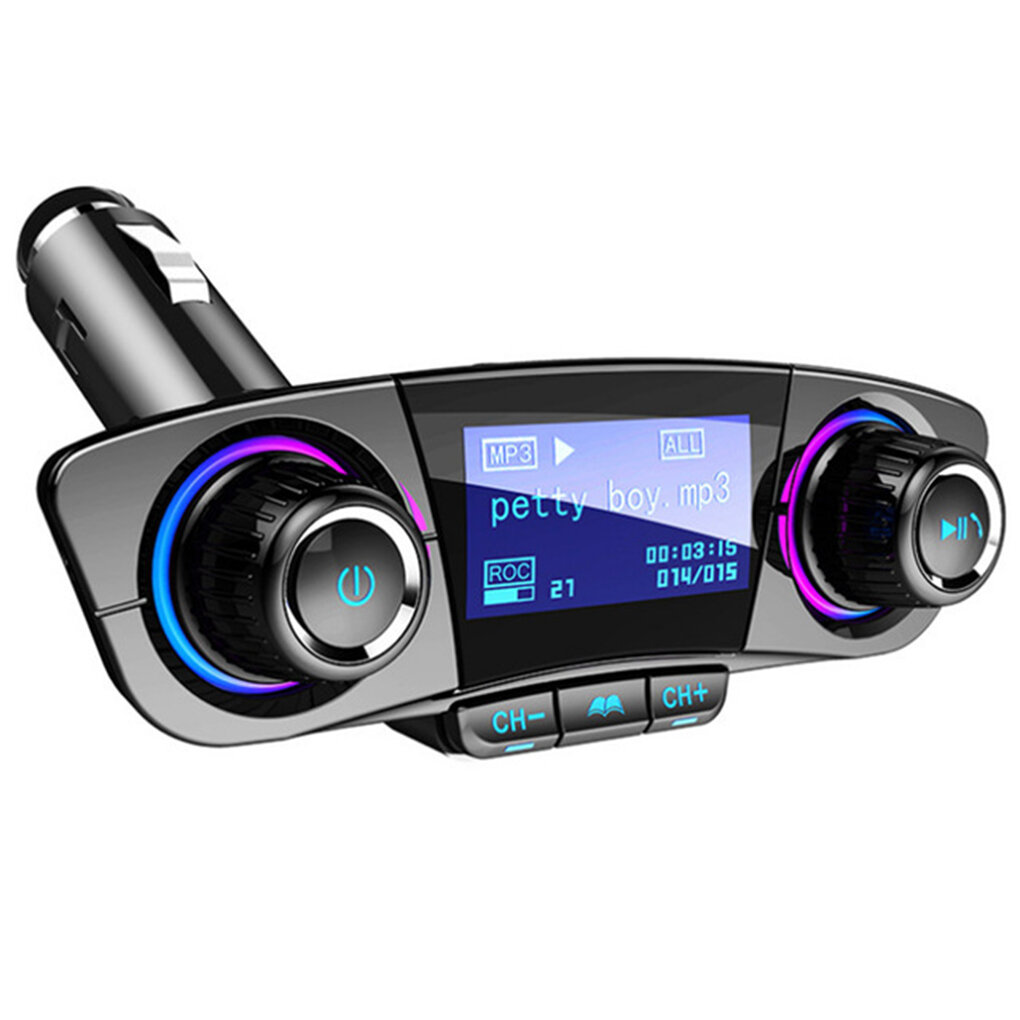 

ACCNIC LED Hands Free Беспроводной Bluetooth4.0 FM-передатчик Aux Модулятор Авто Авто Аудио MP3-плеер Dual USB Зарядное