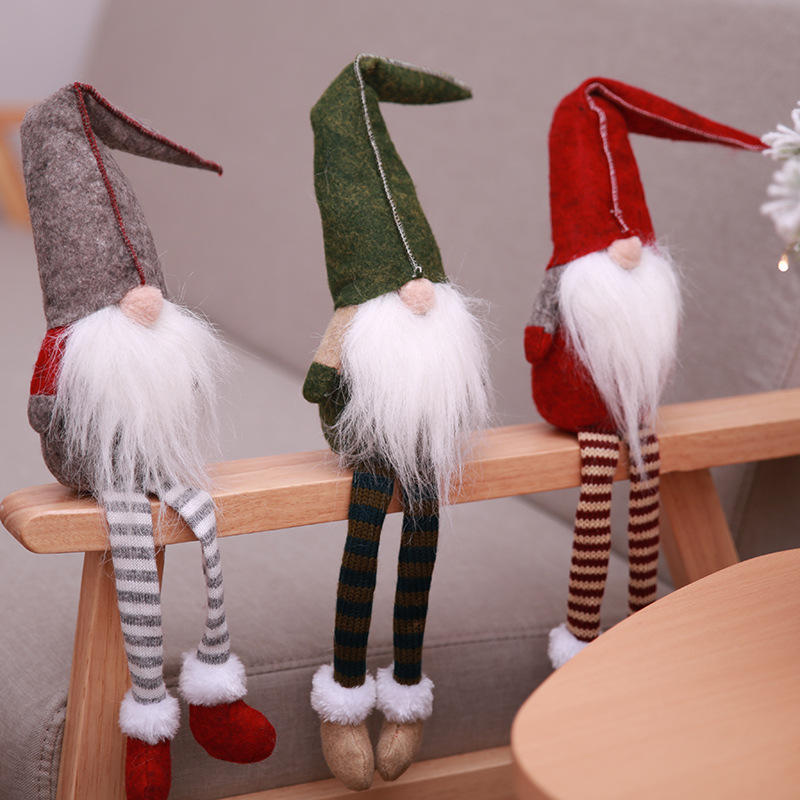 

Рождественские украшения без лица Санта-Клаус Кукла подвески оконные украшения мультфильм рождественское подвесное дерев