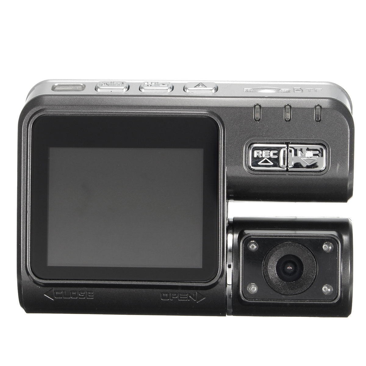 

2 дюйма 1080P Двойной Объектив Авто Видеорегистратор Приборная панель камера Камера заднего вида Рекордер ночного видени