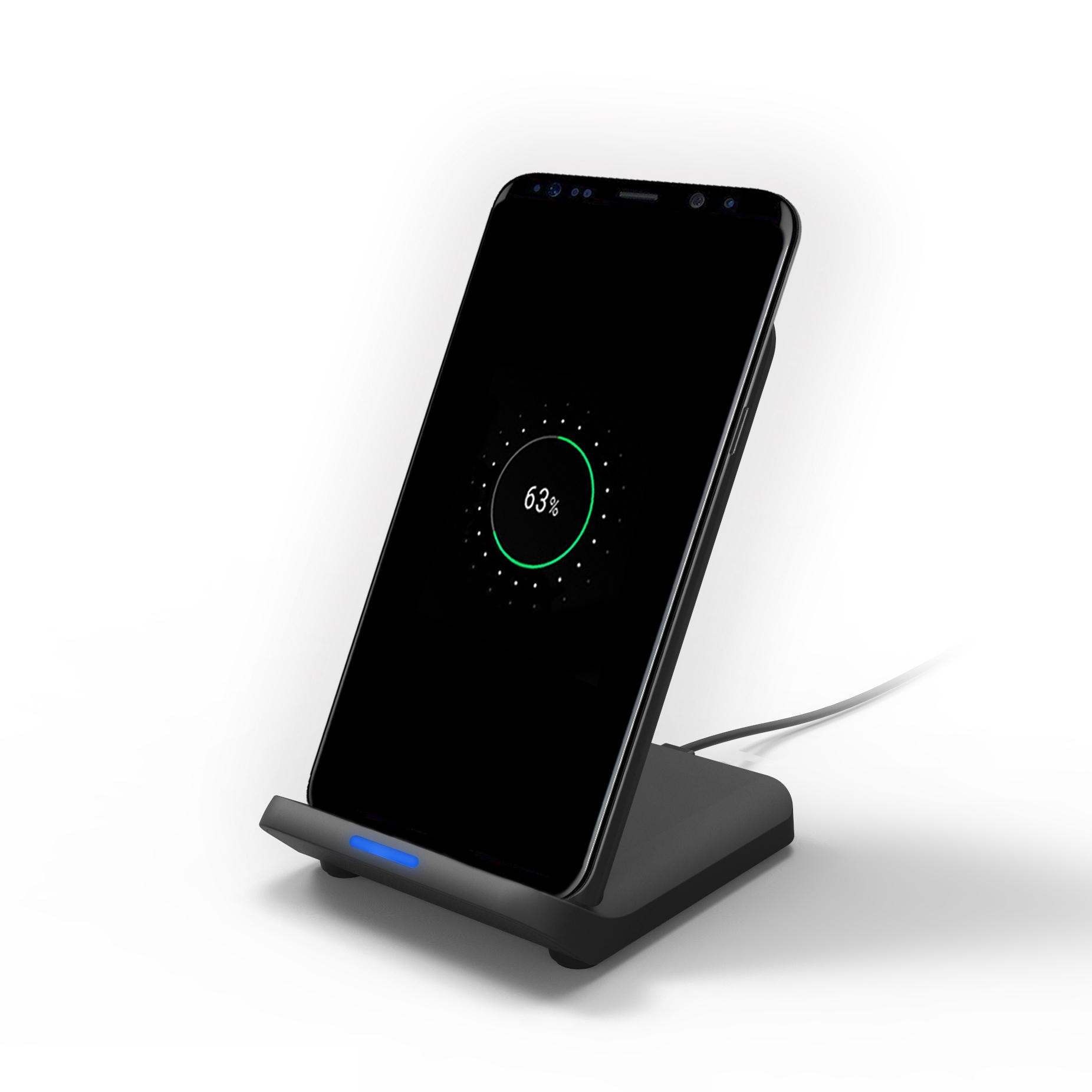 

Bakeey K9 Qi 15W Dual Coil Fast Charging Wireless Dock Charger Pad Station for Samsung S10+ 9T 9Pro HUAWEI P30Pro