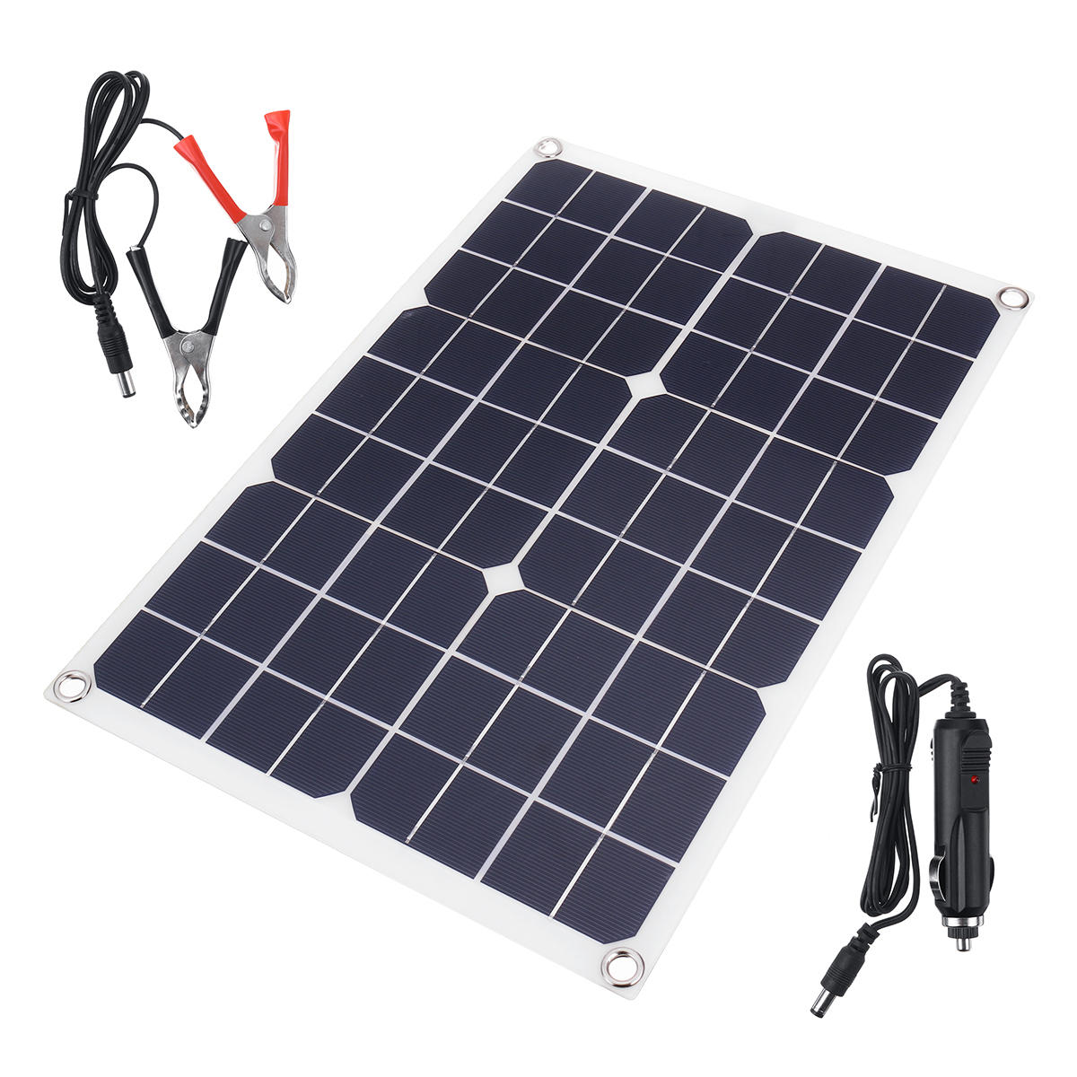 

20W DC5V Monocrystalline Ultra-thin Solar Panel Rear Wiring USB Port with Cable
