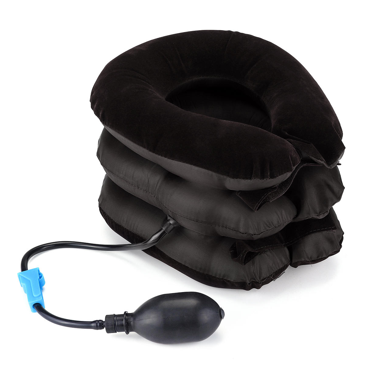

Soft Air Inflatable Pillow Cervical Neck Head Pain Relief Traction Support Brace Device