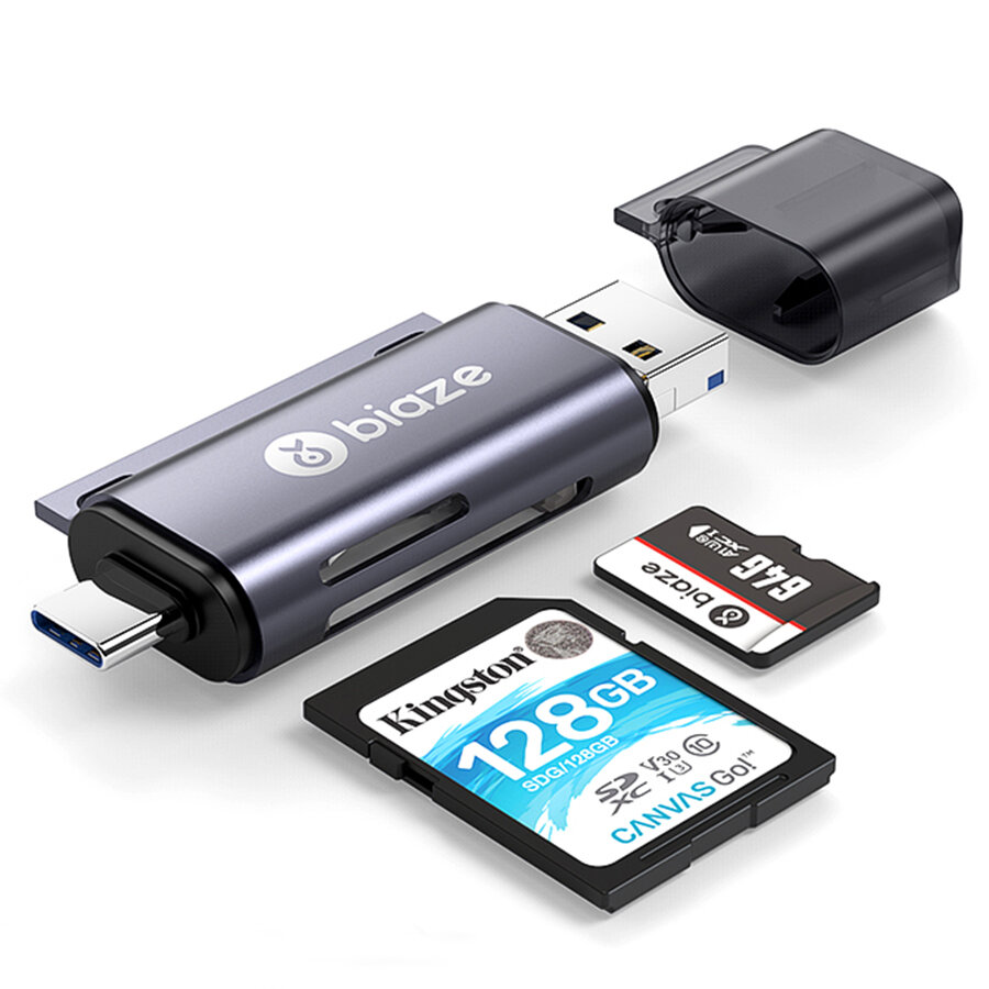 

Biaze Type-C Картридер USB 2.0 TF-карта SD-карта OTG Многофункциональный адаптер карты памяти для портативных ПК