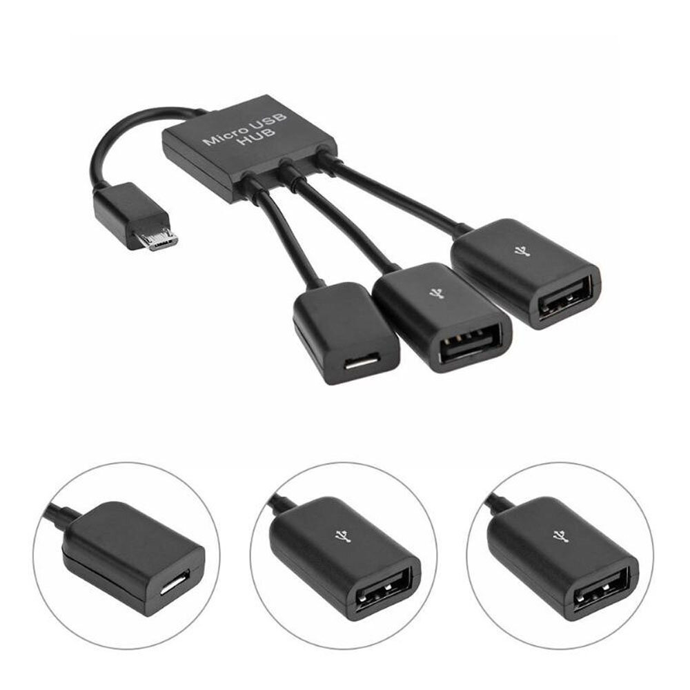 

Bakeey Многофункциональный один-три Micro USB HUB Splitter OTG кабель для передачи данных адаптер для Mi4 7A 6Pro OUKITE
