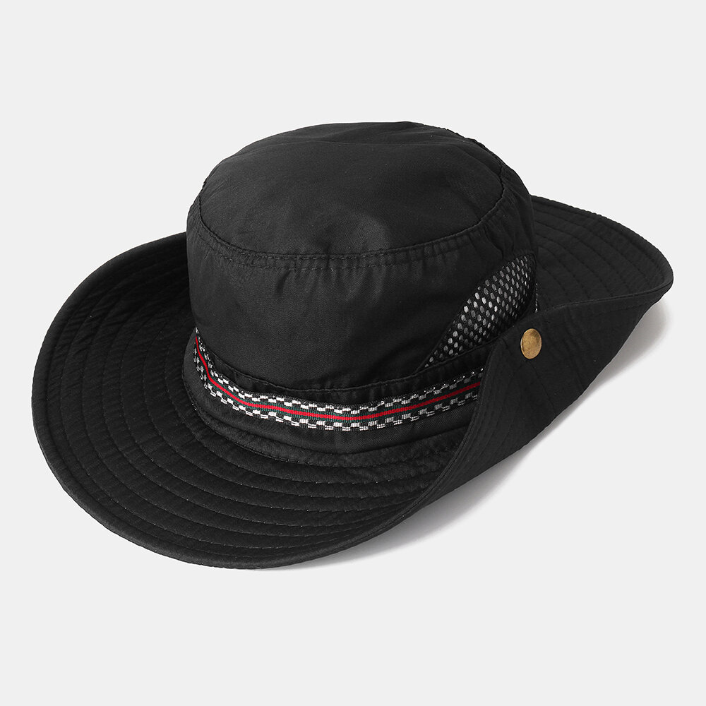 

Men Woman Quick-drying Fisherman Bucket Hat Foldable Visor Hat With Embroidery