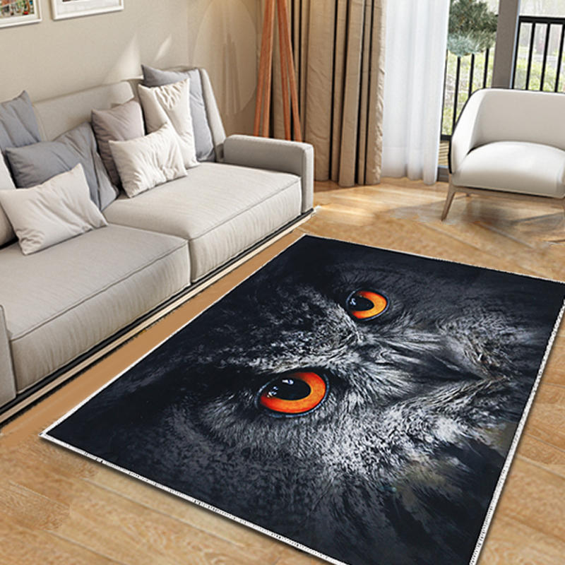 

Cute Tiger/Cat/Owl 3D Print Modern Rug Carpet Non-slip Soft Anti-skid Carpet Floor Area Mat Shaggy Rug Living Room Bedro