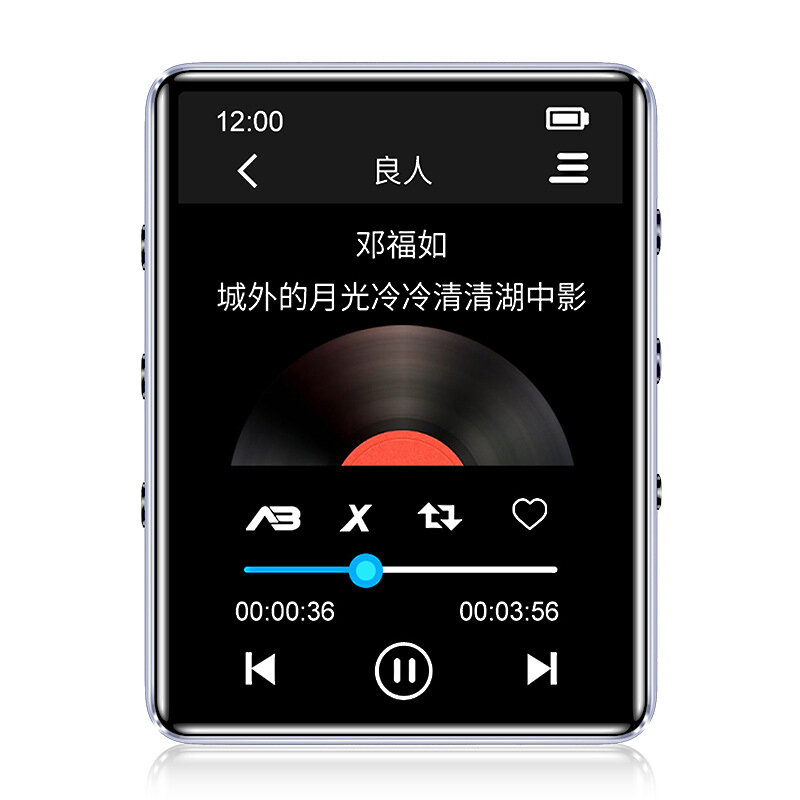 

IQQ X60 8GB bluetooth 4.2 Lossless MP3 MP4 Audio Video Player with Loudspeaker External Sound Support Alarm FM Recordin