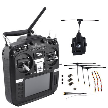 Coupone for RadioMaster TX16S Hall Sensor Gimbals Multi-protocol RF System OpenTX Radio Transmitter with TBS Crossfires Micro TX V2 Module and Receiver Combo Set