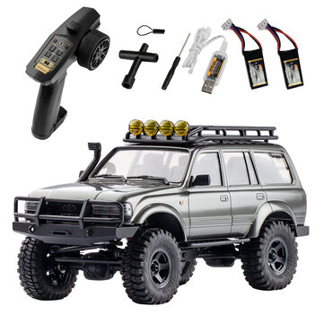 Coupone for Eachine Rochobby 1/18 RC Car 2.4G Land Cruiser 80 For TOYOTA With Two Batteries Partly Waterproof RC Crawler Off Road RC Vehicle Models RTR Remote Control Car