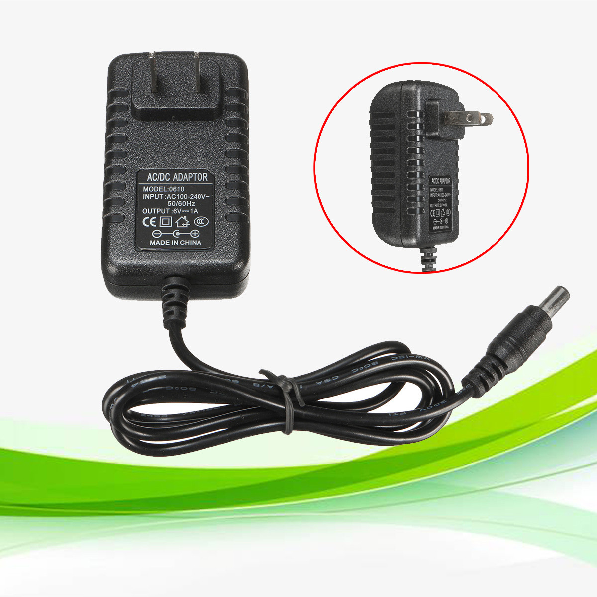 6V 1A AC/DC Adapter Battery Charger Power Supply Transformer Mains UK Plug HOT!