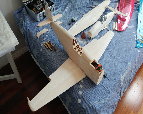 BF109 Fighter 1020mm Wingspan Balsa Wood Model Aircraft Kit 