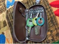 Men Women Zipper Key Bag Multifunction Car Key Waist Bag Multicolor Pouch