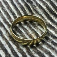 18K Gold Plated Lord of the Rings Stainless Steel LOTR Finger Ring for Unisex