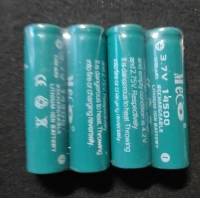4pcs MECO 3.7V 1200mAh Rechargeable 14500 Li-ion Battery