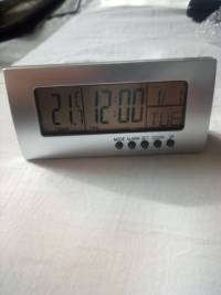 Desk Digital Alarm Clock With Calendar Thermometer For Home Office