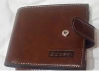 Men PU Leather Short Wallet with Coin Purse 10 Card Slots Card Holder