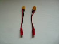 1 Pair XT30 Female Male to JST Adapter Battery Charger Cable