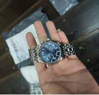 DEFFRUN Calendar Moon Phase Automatic Mechanical Watch Stainless Steel Men Watches
