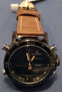 NAVIFORCE NF9134 Chronograph Dual Display Watch Waterproof Military Style Digital Watch