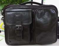 BULLCAPTAIN Men Genuine Leather Shoulder Bag Business Handbag Leisure Messenger Bag Crossbody Bag