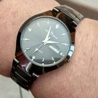 Casual Style Couple Wrist Watch Gift Stainless Steel Strap Quartz Movement Watches