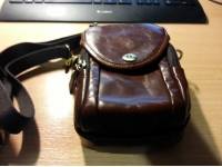 5.5inches Cell Phone Men Genuine Leather Cowhide Crossbody Bag Waist Bag