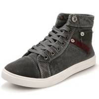 New Autumn Men Canvas High Top Sneakers Breathable Causal Flat Sports Shoes