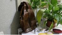 Men Retro Leather Crossbody Bag Chest Bag Casual Business Sling Bag